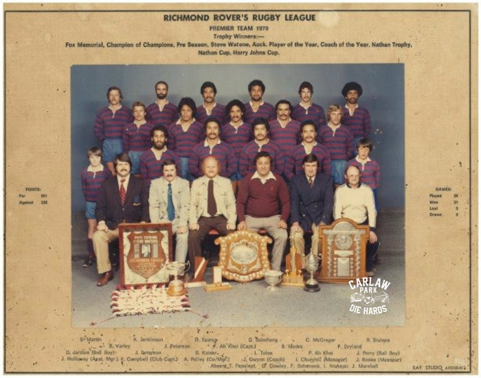 Richmond Rovers Rugby League Premier Team 1979